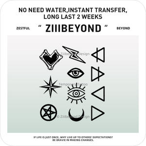 Inkobx impermeable tatuaje temporal pegatinas personalizado pequeño Simple último cuerpo arte sin transferencia de agua similar a acuarela <span class=keywords><strong>brazo</strong></span> Tatu - Product Image 5