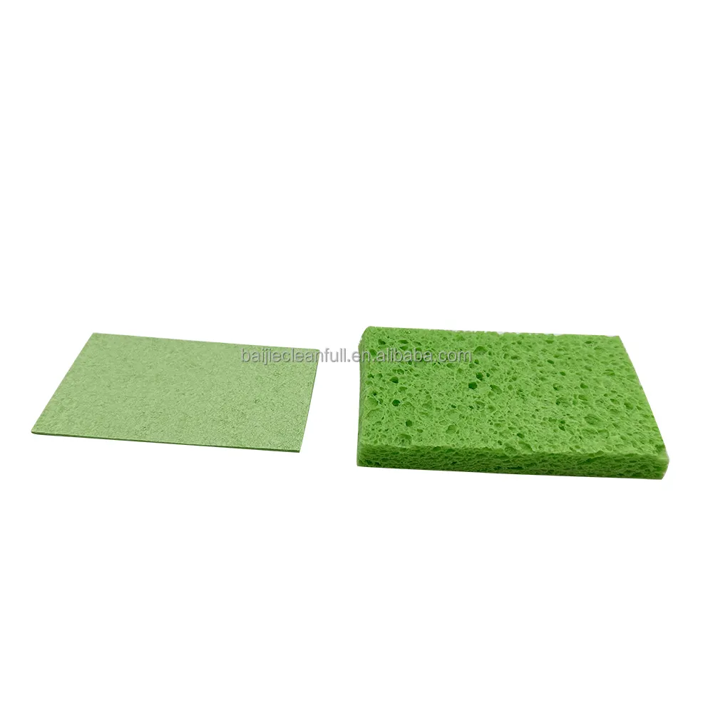 Penyerapan disesuaikan Biodegradable memperluas selulosa terkompresi paket spons dapur untuk pembersih rumah tangga