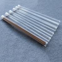 Tube en plastique souple transparent en gros avec couvercle, conteneur vide pour fard à paupières liquide, emballage cosmétique