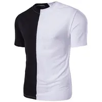 De moda y orgánica half white t shirt para todas las estaciones - Alibaba.com