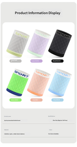 Bandeau de compression unisexe en coton respirant et élastique pour la course, le fitness, le basketball, le badminton, le tennis – Protège-poignet tricoté pour le sport - Product Image 3