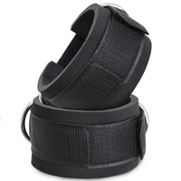Sangles de cheville personnalisées pour la gym avec sangle Velcro, support de cheville rembourré robuste pour entraînement sur machine à câble