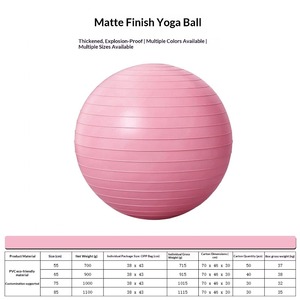 Balón de Yoga de Alta Calidad para Ejercicio, Balón de Fitness con Bomba - Product Image 4