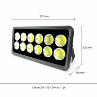 Reflector LED para Exteriores, Impermeable IP65, 600W, 250W, 400W, 300W, 200W, 1200W, 1000W, 700W, 5Kw, 220V, 5050 COB