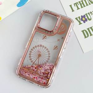 Glitter Quicksand Liquid Funda rígida de cuerpo completo para iPhone 15 Pro Max Front Pc Frame Phone CASE para iPhone 14 <span class=keywords><strong>78</strong></span> Plus 13 12 Xsr 11 - Product Image 6