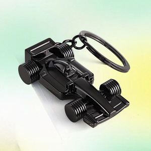 Porte-clés de voiture de course en alliage de zinc 3D personnalisé avec logo, modèle de course miniature, design créatif, porte-clés en métal pour les fans de sport automobile - Product Image 3