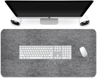 Özel Logo büyük genişletilmiş keçe taban masası Mouse ped koruyucu kaymaz yazı Mat ofis için