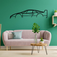 Décoration murale en métal pour garage, voiture, cadeau pour homme, cadeau de pendaison de crémaillère, décoration de course, décoration murale, art mural