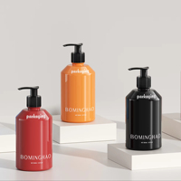 Bouteilles de shampoing en verre colorées privées personnalisées pour le lavage des mains avec pompe à savon liquide sérigraphie pour crème pour le visage gouttes pour les yeux