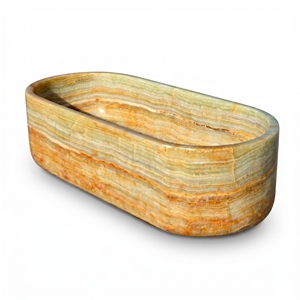 Bañeras Ovaladas Modernas de Lujo Hechas a Medida, Exclusivas de Mármol y Jade, Independientes, para Baño, Villa, Hotel, Hogar - Product Image 2