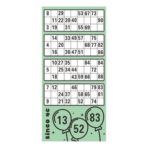 Premium Durable BINGO Cards 4-<b>Color</b> Digital Printing Custom Sizes Paper Type - Product Image 4