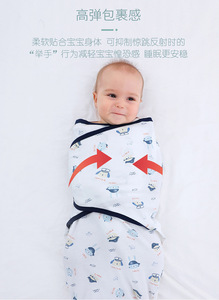 Avvolgitore per neonato avvolgente coperta in maglia sacco ergonomico 0-3 mesi sacco per dormire fasciatura coperta avvolgente fasce vestiti - Product Image 5