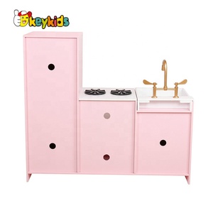 New Released Pretend <strong>Wooden</strong> pink <strong>Kitchen</strong> <strong>Play</strong> <strong>Set</strong> for Children W10C479 - Product Image 3