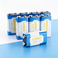 Pile sèche alcaline jetable de haute qualité 9 volts 6LR61 6F22 pour appareils ménagers, jouets et électronique grand public - Vente en gros