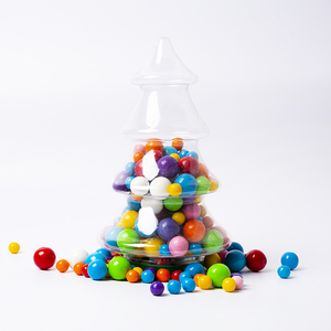 Fabricant de bonbons Vente en gros Gomme à bulles de Noël personnalisée Assortiment de fruits Boule de gomme à bulles croustillante - Product Image 1