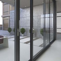 Ventanas y Puertas Corredizas Modernas de Aluminio para Balcón y Oficina con Doble Vidrio para Uso en Cocina