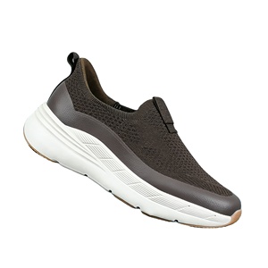 Zapatillas Ligeras para Caminar sin Cordones para Hombre, Suela de EVA, Parte Superior de Tejido Fly Knit para Clima Cálido y Húmedo, Alta Calidad, OEM, Venta al Por Mayor Personalizada - Product Image 5