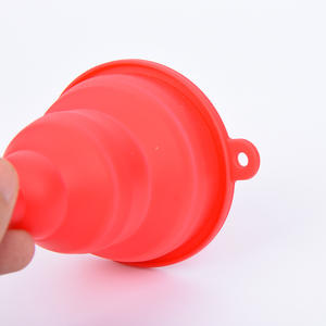 Yonci funil telescópico de silicone portátil, dobrável, para uso doméstico, mini funil dobrável de silicone - Product Image 2