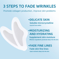 Nouveaux produits Masque en film de collagène dissolvant pour le front, les yeux et les joues Anti-âge Collagène soluble Patchs pour le visage