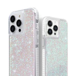 Coque de téléphone portable en TPU transparent antichoc avec paillettes dorées de luxe pour iPhone 15 14 Pro Max, fabriquée par des fabricants de source - Product Image 1