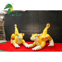 Jouet gonflable personnalisé en forme de dragon de l'usine Hongyi, chien de dessin animé en PVC avec sphère