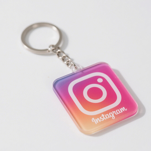 NFC cá nhân có thể ghi 13.56Mhz có thể in OEM tùy biến xã hội ntag213 NFC Key Instagram Micro tag móc khóa thẻ - Product Image 1