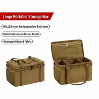 Sac de rangement tactique de camping en tissu Oxford imperméable, pliable et portable, pour pique-nique et voyages en plein air