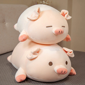 Nouveau jouet en peluche poupée en peluche gros cochon rose dormir paresseux gros cochon géant peluches poupée doux dinosaure pondéré Animal en peluche - Product Image 5