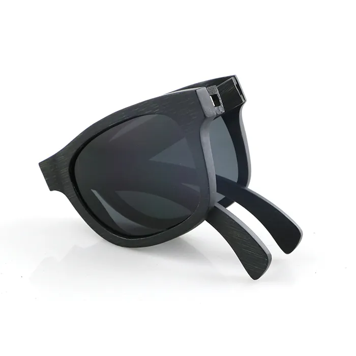 مخصص طوي النظارات الشمسية الخيزران خشبية collasable للطي نظارات
