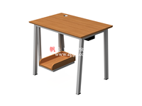 Meja Komputer Lab Sekolah Berkualitas Tinggi Populer dengan Papan Lipat, Kabinet Penyimpanan, Dudukan CPU, Garansi 5 Tahun