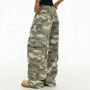 <span class=keywords><strong>Pantalones</strong></span> Cargo de nuevo diseño para mujer Estilo informal de calle Frente plano Sostenible y antiestático-¡Excelente stock a precio! - Product Image 6