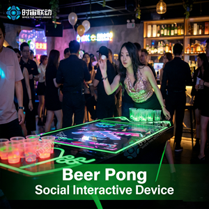 Table de Beer <span class=keywords><strong>Pong</strong></span> - Machine de <span class=keywords><strong>jeu</strong></span> d'arcade sociale pour bar et KTV, jeux interactifs de haute qualité - Product Image 1