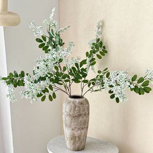 Fleur artificielle Yasunobu en forme de gressin, branche unique en mousse, faite à la main, pour décoration de mariage et de maison, taille moyenne, blanc, rose, violet - Product Image 1