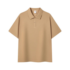 เสื้อโปโลแขนสั้นสีพื้นผ้าฝ้ายปรับแต่งได้สำหรับชุดทำงานหรือใส่ในชีวิตประจำวัน - Product Image 4