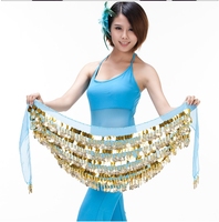 Accessoires de danse de scène de haute qualité écharpe de hanche de danse du ventre décorative pièces d'or à bas prix pour les femmes adultes Performance