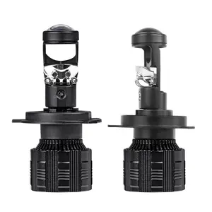 New 19mm Mini Projector LED Headlight Bulb 72W H4 H7 H11 HB3 9005 Cut-Off Line Beam Fog Light Headlights for Vehicles