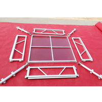 Scène portable amovible en aluminium pour concerts en plein air, montage facile, structures de scène carrées pour événements