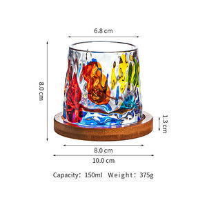 Mô Hình Mới Tùy Chỉnh Bán Buôn Whiskey Kính Cũ Thời Whiskey Kính Vẽ Tay Căng Thẳng Cứu Trợ Ly - Product Image 5