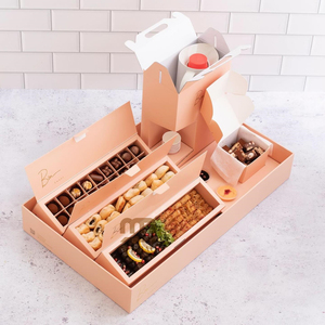 Boîte à compartiments personnalisée pour dessert arabe et pâtisserie, collation sucrée, délice, Sambusa, emballage avec <span class=keywords><strong>distributeur</strong></span> de café - Product Image 1
