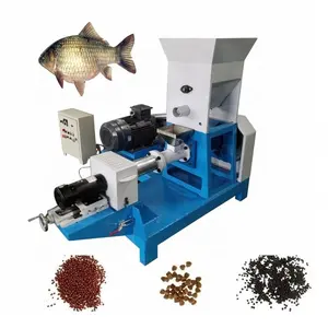 0.5-6Ton per hour Poultry Feed Complete Production line Ornamental floating fish feed pellet machine