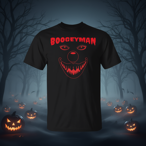 T-shirt d'Halloween Boogeyman Creepy Clown, noir, design unisexe pour adulte - Product Image 3