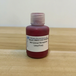 Microsphères de polystyrène carboxylétes rouge, vert et bleu, particules de latex PS COOH teintées pour le développement de l'immunoanalyse visuelle - Product Image 1