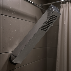 Cabezal de ducha cuadrado de 1 chorro en ABS cromado - Product Image 3