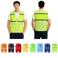 Gilet de sécurité haute visibilité en maille respirante pour équipes de maintenance extérieure et de construction, certifié CE, vente en gros usine
