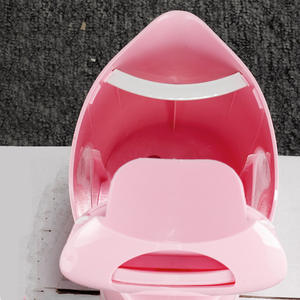 Asiento de entrenamiento para ir al baño Frank, color rosa, de plástico, para bebés y niños pequeños, con respaldo suave y diseño de seguridad. - Product Image 1