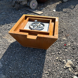 Bol à feu en métal de haute qualité Patio Fire Pit fontaine à eau cascade pour piscine fontaine à eau en acier corten foyer à gaz - Product Image 2