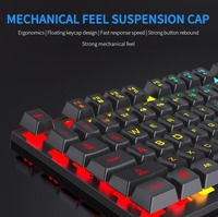 Nouvel ensemble clavier et souris de jeu mécanique FV-Q305S filaire USB rétroéclairé LED pour ordinateur