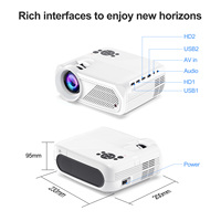 Projecteur intelligent H96Max PJ-X6 1080P LCD, 280 lumens ANSI, Wifi 6, très vendu