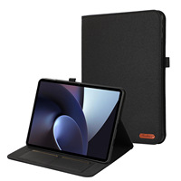 Étui en cuir PU en tissu mince avec support Housse de protection pour tablette pour OnePlus Pad 2023 11.61 "pour Oppo Pad 2 Housse pour tablette
