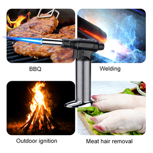Debang Có Thể Điều Chỉnh Ngọn Lửa Máy Bay Phản Lực Cắm Trại BBQ Butan Gas Nhà Bếp Đầu Bếp Ẩm THỰC Creme Brulee Thổi <span class=keywords><strong>Torch</strong></span> Nhẹ Hơn - Product Image 6